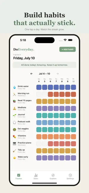 DoEveryday — Habit Tracker screenshot 1