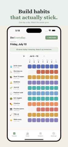 DoEveryday — Habit Tracker screenshot