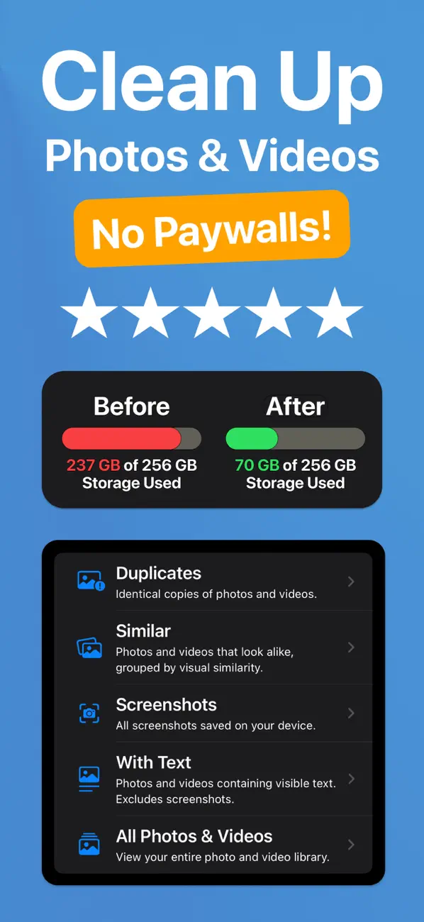 #1. Photo Cleanup, Delete: Reclean (iOS) By: Labi, LLC