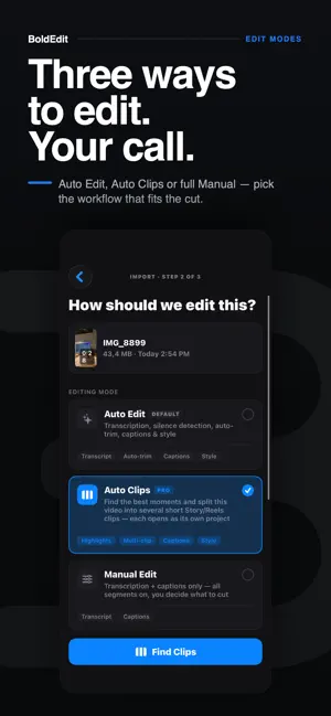 BoldEdit: AI Reel Video Editor screenshot 2