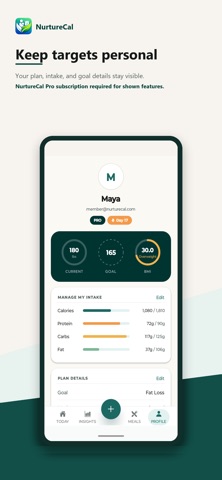 NurtureCal Food Tracker Screenshot 4 of 7
