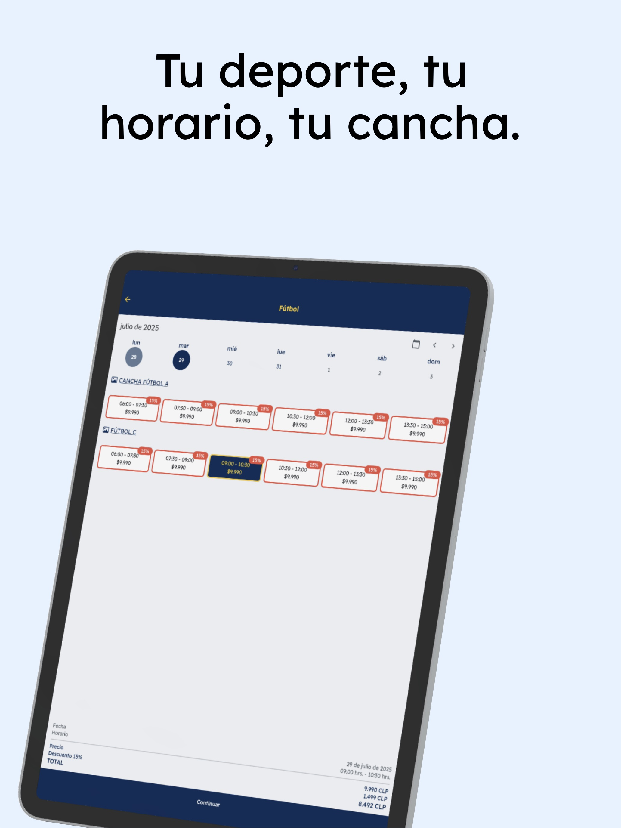 Cumbres Booking screenshot 6
