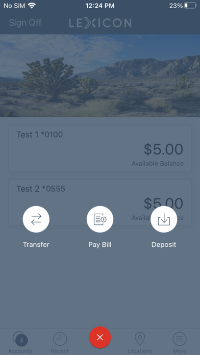 Lexicon Bank Business Screenshot