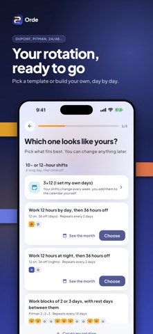 Orde: Shift Work Calendar screenshot 3