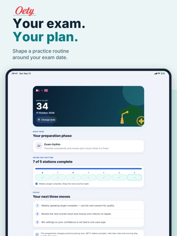 Oety: OET AI Exam Practice iPad screenshot