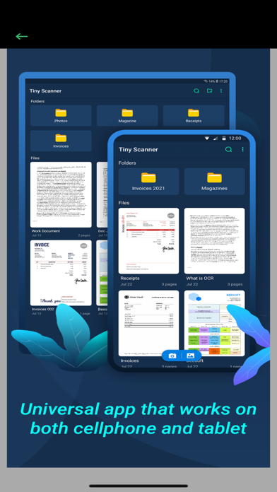 Tiny Scan~Scanner for Document Screenshot