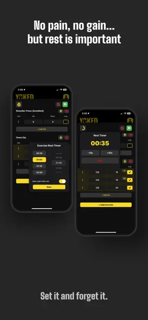 Yoked: Workout Tracker Gym Log screenshot 4