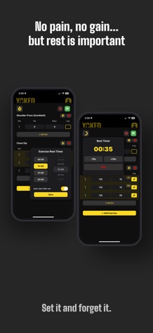 Yoked: Workout Tracker Gym Log Screenshot 4 of 6
