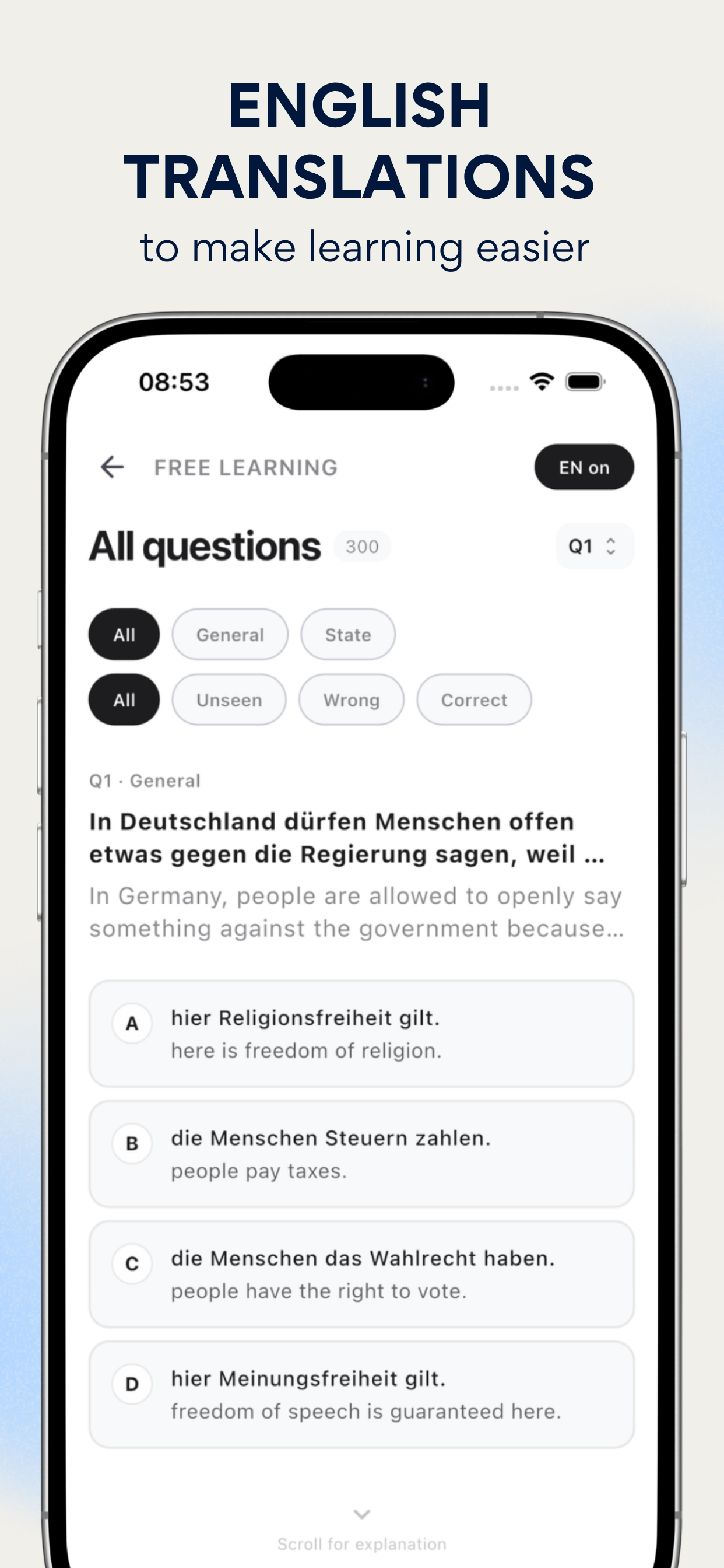 Einbürgerungstest Preparation screenshot 3