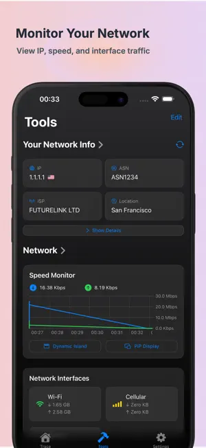 TracerouteX screenshot 2