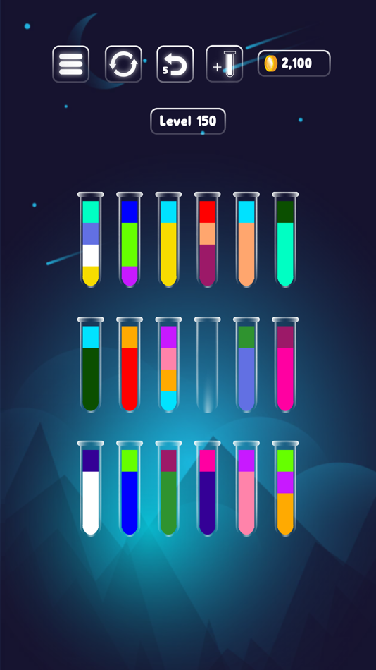 #5. Magic Sort : Color Sort Puzzle (iOS) By: Manitoo Games