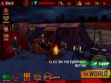 Dead by Red - Zombie Games iPad screenshot