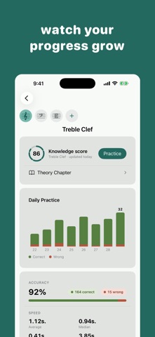 Clefs: Note Reading Trainer Screenshot 6 of 8