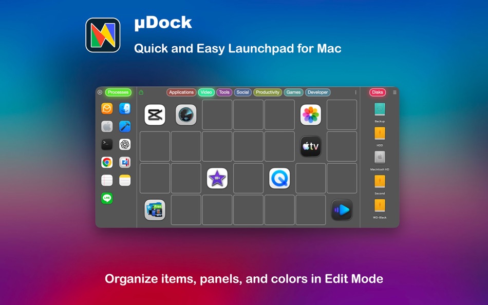 #2. uDock (macOS) Von: Grzegorz Staszczyk