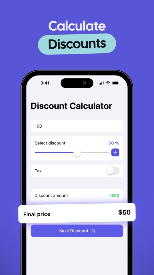 #1. Discounts & Sales Calculator % (iOS) 由: Lowly Apps