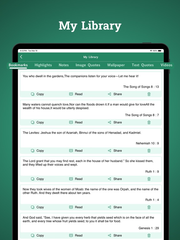 Revised English Bible iPad screenshot 5 - Reference app