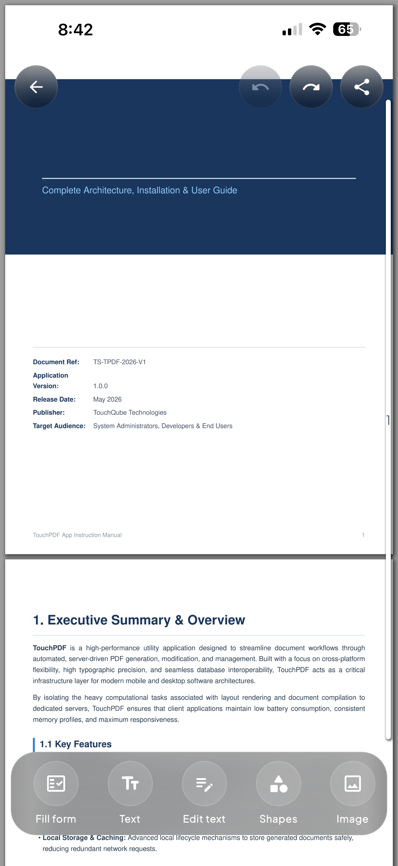 TouchPDF screenshot 2