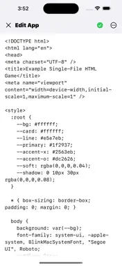 HTML Launch screenshot 3