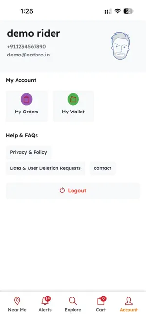 Eatbro screenshot 1