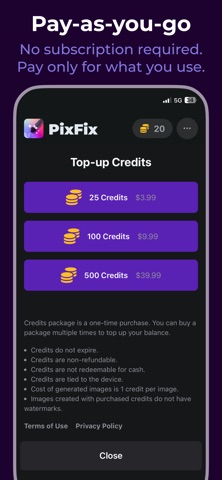 AI Image Editor PixFix screenshot