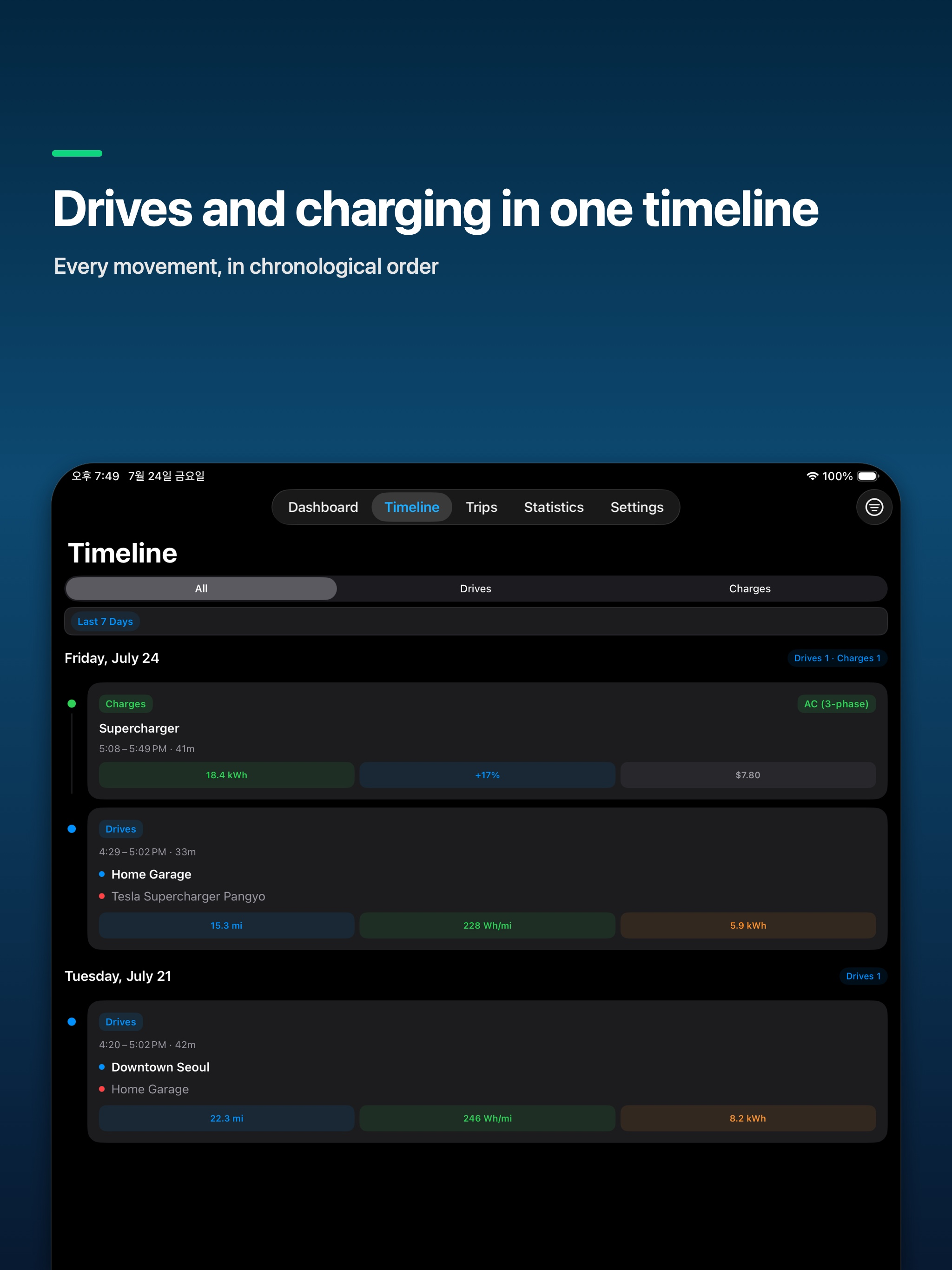 MateDrive: TeslaMate Client screenshot 7