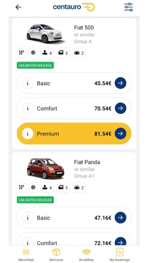 Centauro Rent a Car screenshot 2