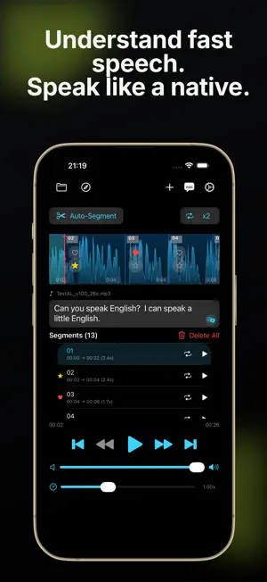 AudioLingo: Language Shadowing screenshot 1