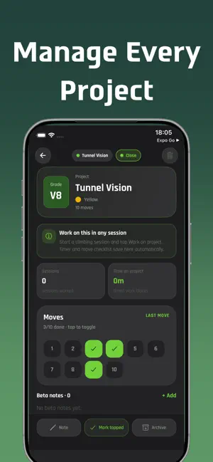 Gecko: Bouldering Tracker screenshot 3