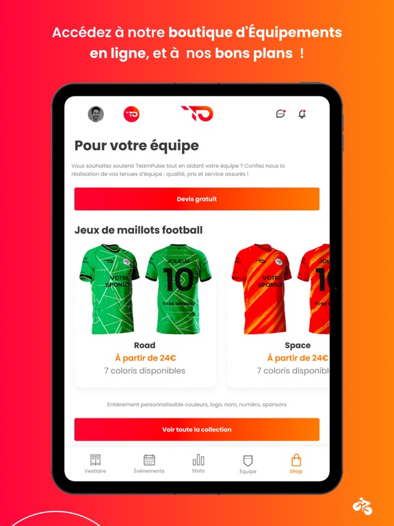TeamPulse - Team management iPad screenshot 9 - Sports app