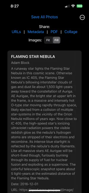 Space Photos screenshot 2