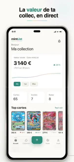 mintList : cote carte TCG screenshot 3