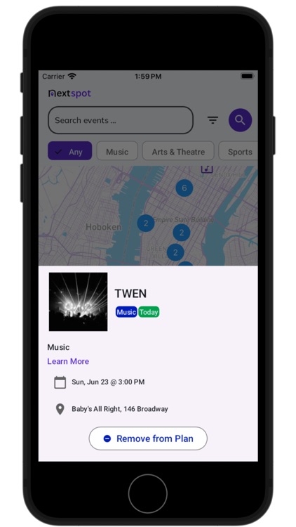 NextSpot - find events nearby screenshot-4
