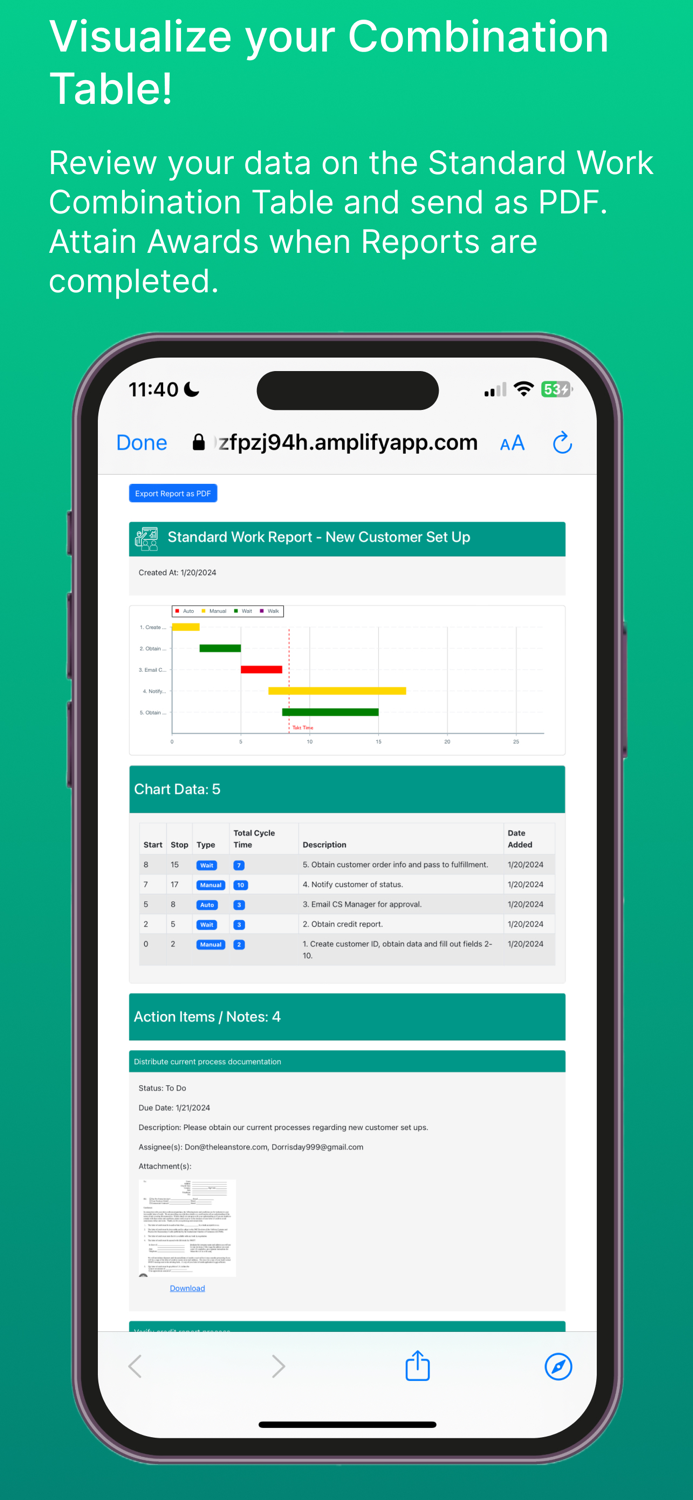 Lean Standard Work Rpt