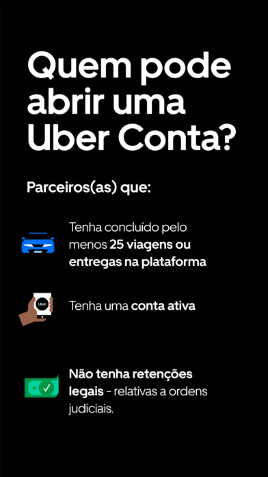 Uber Conta Screenshot