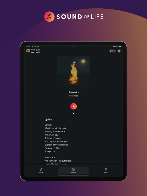 The Sound of Life iPad screenshot 4 - Music app