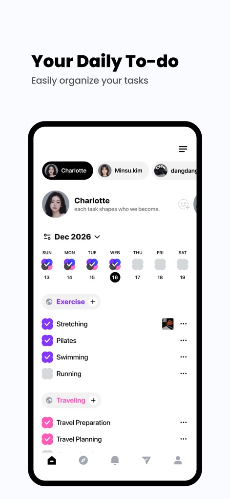 todo mate: tasks & routines - Organisez sans effort vos activités grâce à la gestion intuitive des tâches avec des cases à cocher et des catégories personnalisables pour une clarté optimale.
