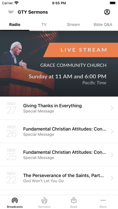 GTY Sermons Screenshot