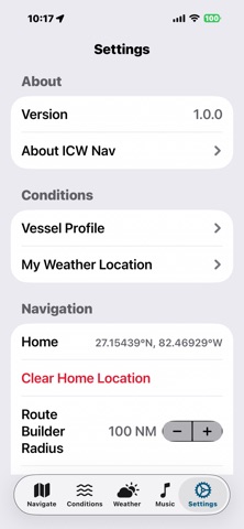 ICW Navigate screenshot