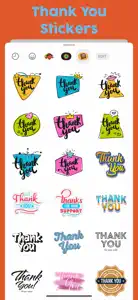 Thank You Stickers Set screenshot #2 for iPhone