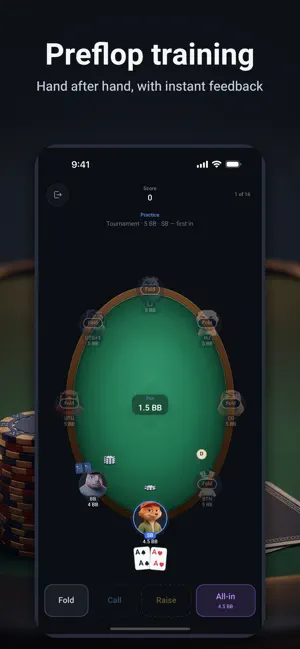 Nuts - GTO Poker Trainer screenshot 2