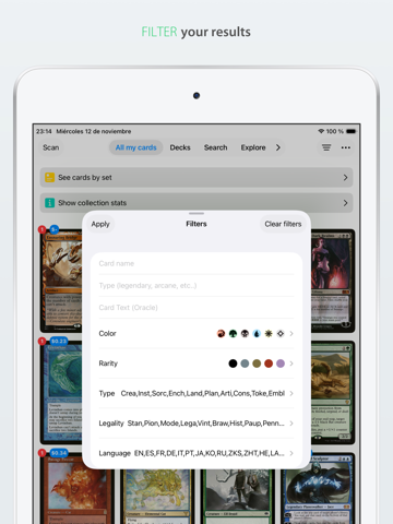 Card Binder: MTG Manager iPad screenshot 4 - Games app