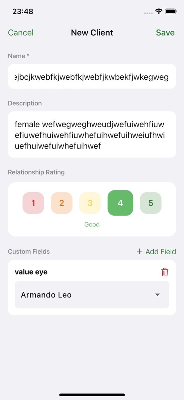 iPhone screenshot