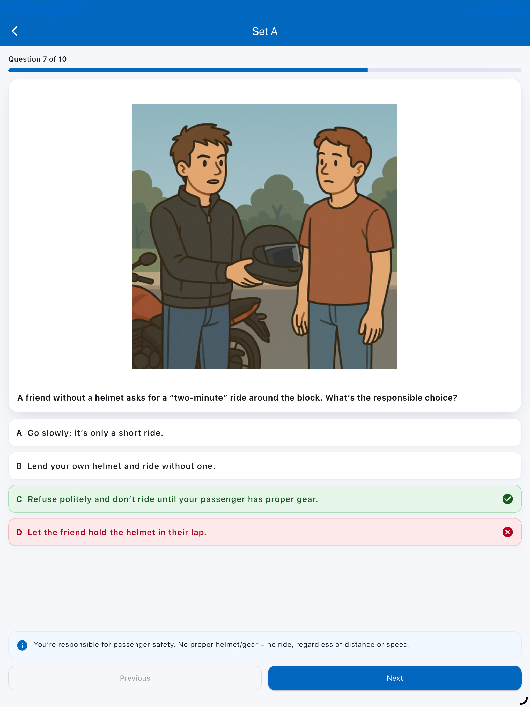 ICBC Motorcycle Practice Test