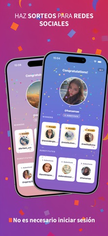 Giveaway Picker: Sorteo IG iPhone screenshot 1