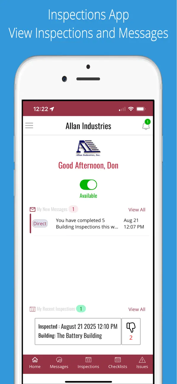 Screenshot #1 pour WorkMerk Inspections