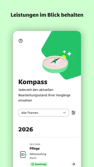 Screenshot von Meine BARMER auf dem iPhone 4