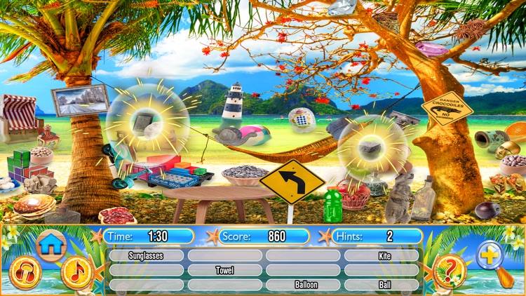Hidden Objects Summer Beach
