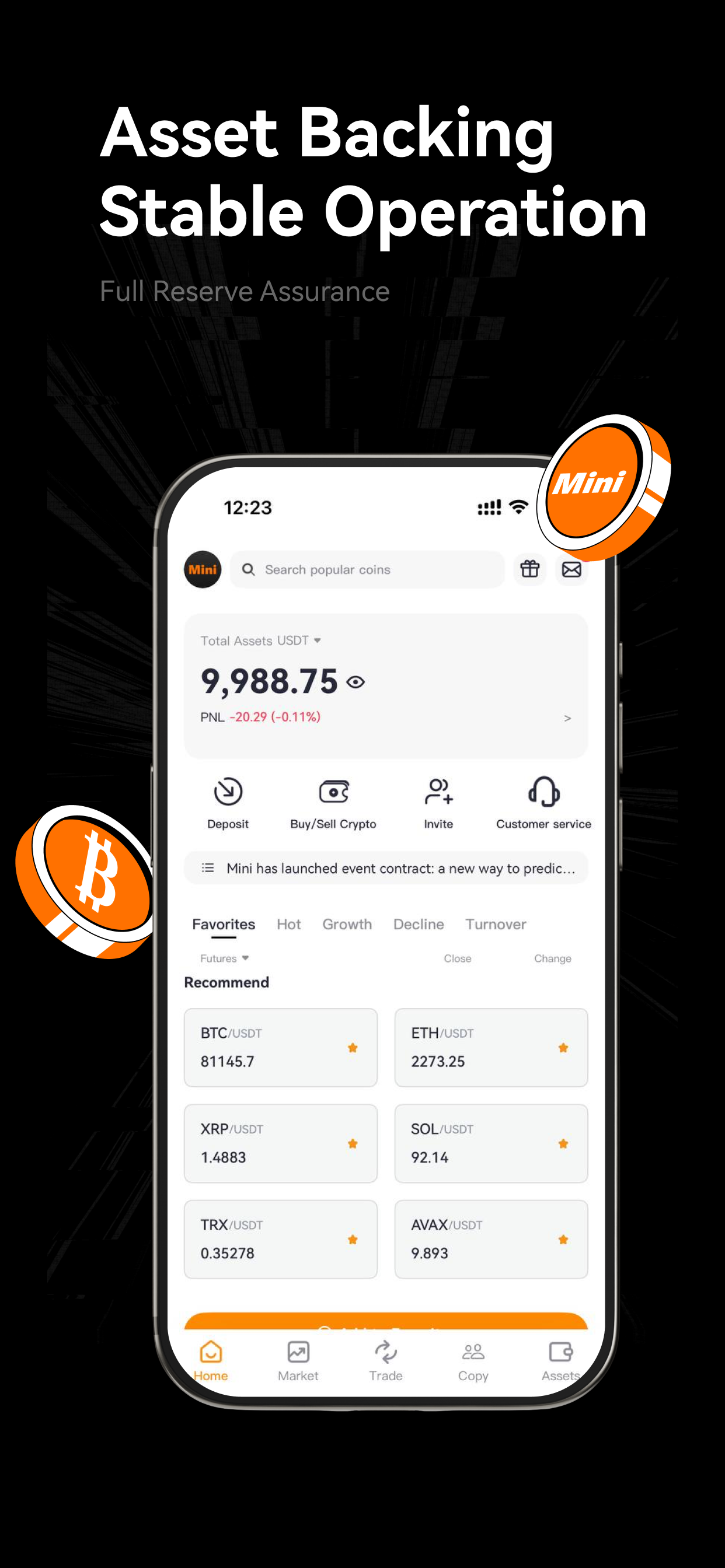 Mini : Buy Bitcoin & Crypto
