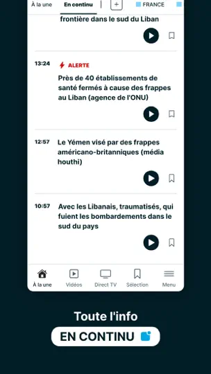 Capture d'écran de FRANCE 24 - Info Et Actualités sur iPhone 4