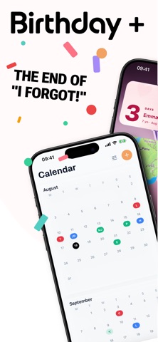 Birthday+ | Reminder & Widget Screenshot 1 of 9